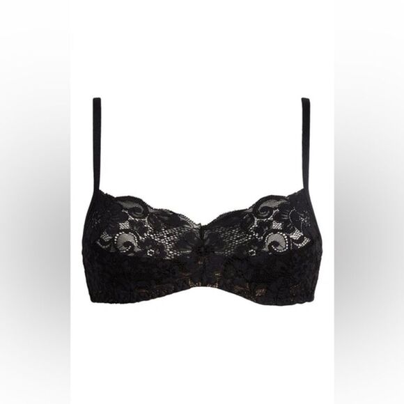 Free People We Are HAH Hook Up Bra Noir Lace Black - Picture 2 of 5